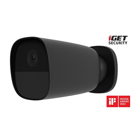 iGET SECURITY EP26 Black - WiFi bateriová FullHD kamera, IP65, zvuk, samostatná a pro alarm M5-4G CZ