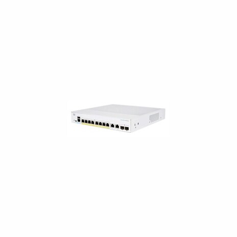 Cisco switch CBS350-8P-2G, 8xGbE RJ45, 2xGbE RJ45/SFP, fanless, PoE+, 67W - REFRESH