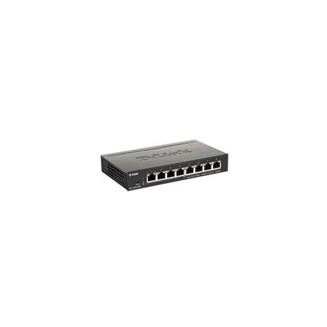 D-Link DGS-1100-08PV2 8-port Gigabit Smart Managed PoE switch, PoE budget 64W, fanless
