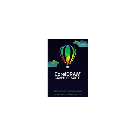 CorelDRAW Graphics Suite 365 dní pronájem licence 1 Lic ESD EN/CZ/PL