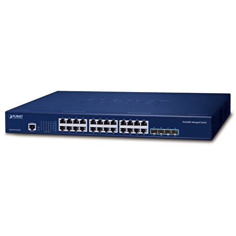 Planet SGS-6310-24T4X L3 switch, 24x1Gb, 4x10Gb SFP+, HW/IP stack, VSF/Cluster
