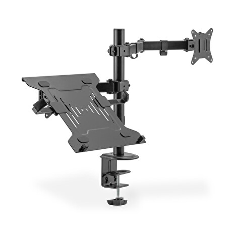 Digitus Rameno Montioru s přihrádkou na notebook 17-32", 9 kg. Max., uchycení na svorku nebo průchodku VESA 75x100