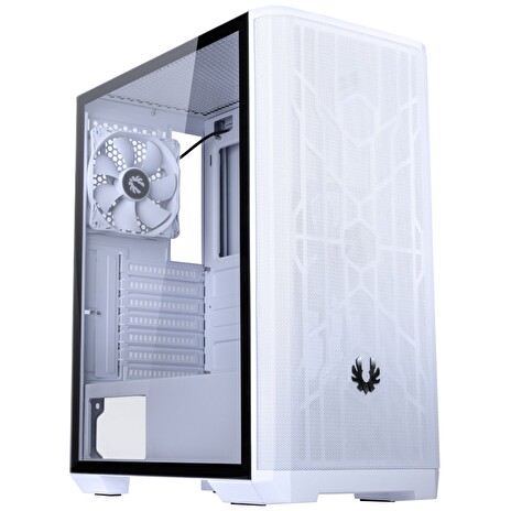 BitFenix skříň Mesh SE TG / ATX / 120 mm fan / 2xUSB 3.0 / mesh panel / tvrzené sklo / bílá