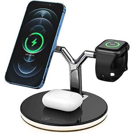 1stCOOL Qi bezdrôtová nabíjacia stanica 3v1, MagSafe kompatibilná