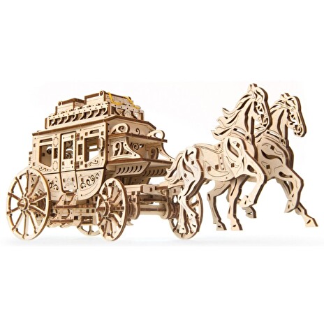 Hračka Ugears 3D dřevěné mechanické puzzle Dostavník