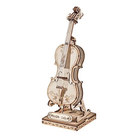 Hračka Robotime dřevěné 3D puzzle Violoncello