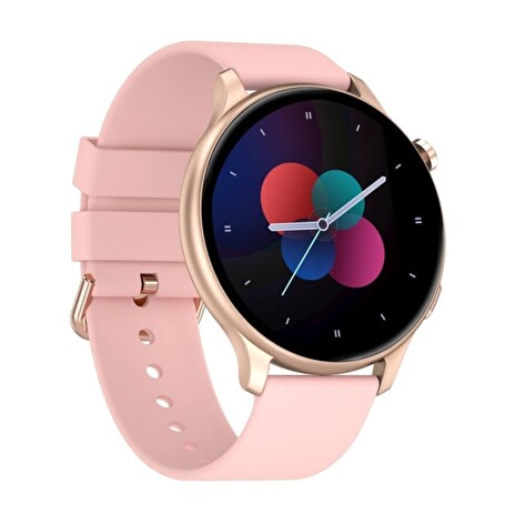 CARNEO Heiloo HR+/43mm/Gold/Sport Band/Pink