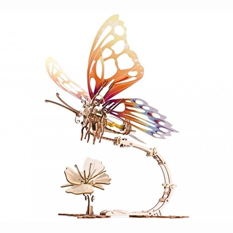 Hračka Ugears 3D dřevěné mechanické puzzle Motýl