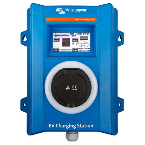 Victron EV nabíjecí stanice pro elektromobily, 22kW, 32A, 3f/1f, Type 2, LCD displej, bez kabelu