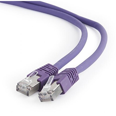 Gembird Patch kabel RJ45, cat. 6A, FTP, LSZH, 5m, fialový