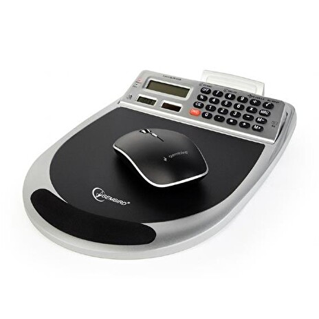Gembird USB combo mouse pad with 3port hub, card reader, calculator, thermometer