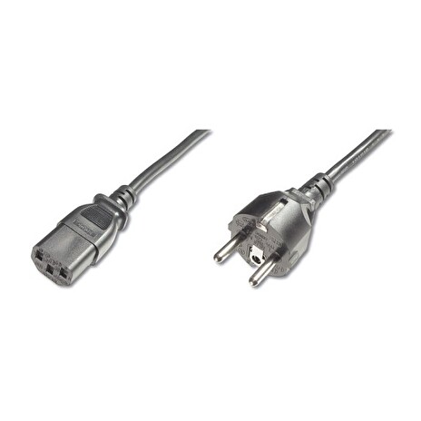 PremiumCord napájecí kabel 240V, délka 2m CEE7 přímý/IEC C13