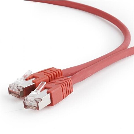 Gembird Patch kabel RJ45, cat. 6A, FTP, LSZH, 2m, červený