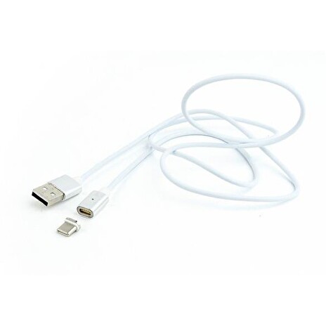 Gembird Magnetic USB Type-C cable, silver, 1m