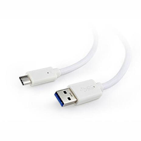 Gembird USB 3.0 AM to Type-C cable (AM/CM), 0.1m, white