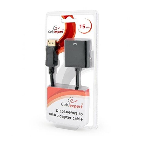 Gembird adaptér displayport 1.1->VGA, na kabelu, černý, blister