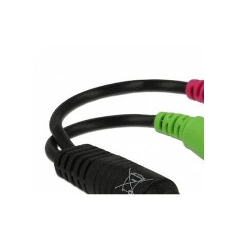 Delock adaptér stereo jack 3,5 mm samec > 2 x stereo jack 3,5 mm samice