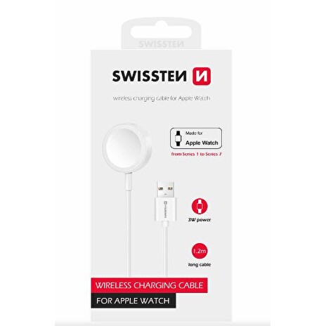 SWISSTEN NABÍJECÍ MAGNETICKÝ KABEL PRO APPLE WATCH, USB-A 1.2 M