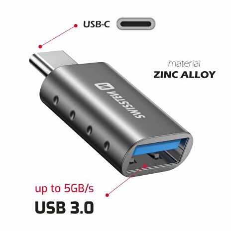 SWISSTEN OTG ADAPTER USB-C(M)/USB-A(F)