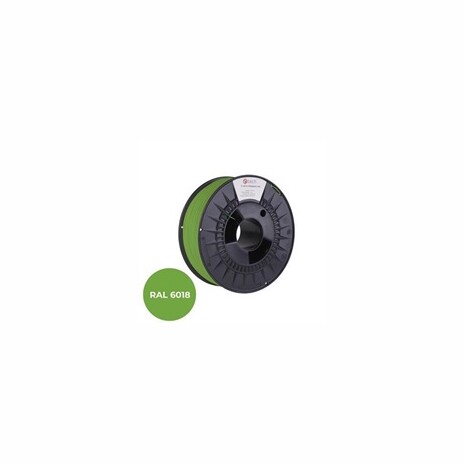C-TECH Tisková struna (filament) PREMIUM LINE, PETG, zelenožlutá, RAL6018, 1,75mm, 1kg
