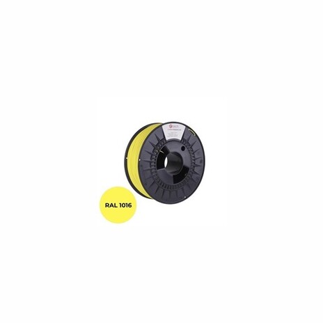 C-TECH Tisková struna (filament) PREMIUM LINE, PLA, sírová žlutá, RAL1016, 1,75mm, 1kg