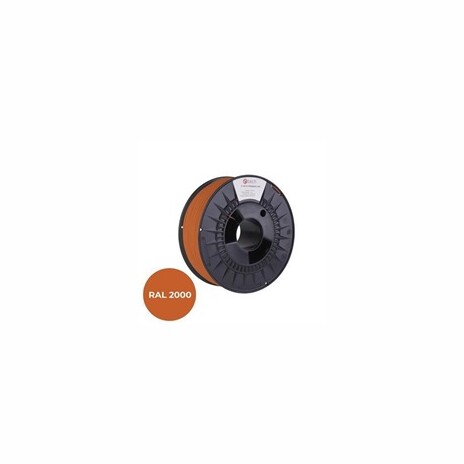 C-TECH Tisková struna (filament) PREMIUM LINE, PLA, žlutooranžová, RAL2000, 1,75mm, 1kg