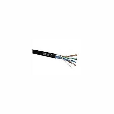 Instalační kabel Solarix venkovní FTP, Cat5E, drát, PE, box 100m SXKD-5E-FTP-PE