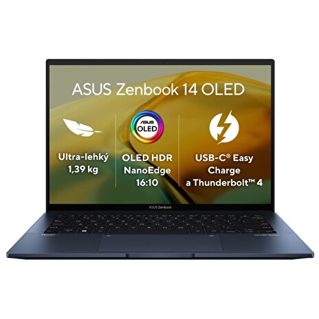 ASUS ZenBook i5-1240P/16GB/512GB SSD/14" 2.8K/OLED/2r Pick-Up&Return/W11H/Modrá