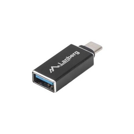 LANBERG USB-C(M) 3.1 na USB-A(F) adaptér černý OTG