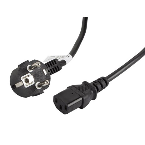 LANBERG CEE 7/7 na IEC 320 C13 POWER CORD 3M VDE černý
