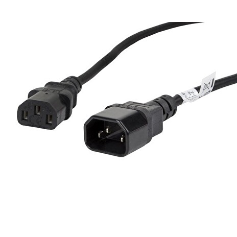 LANBERG IEC 320 C13 na C14 kabel 1.8M VDE černý