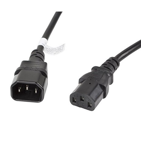 LANBERG IEC 320 C13 na C14 kabel 3M VDE černý