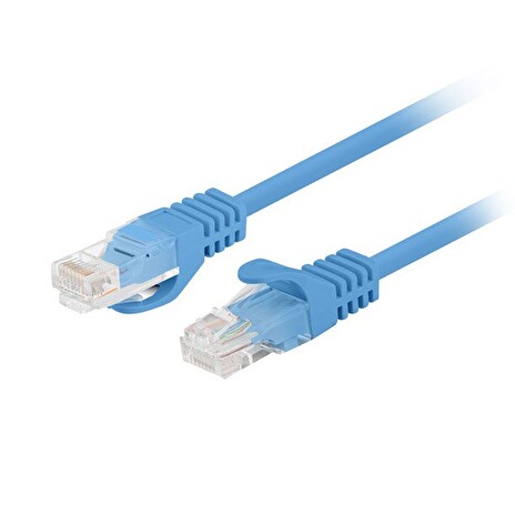 LANBERG Patch kabel CAT.5E UTP 0.25M modrý Fluke Passed