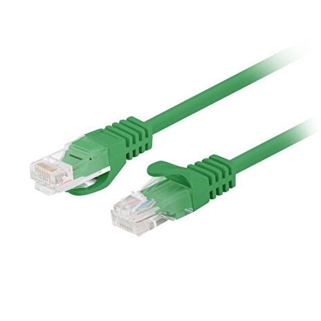 LANBERG Patch kabel CAT.5E UTP 0.25M zelený Fluke Passed