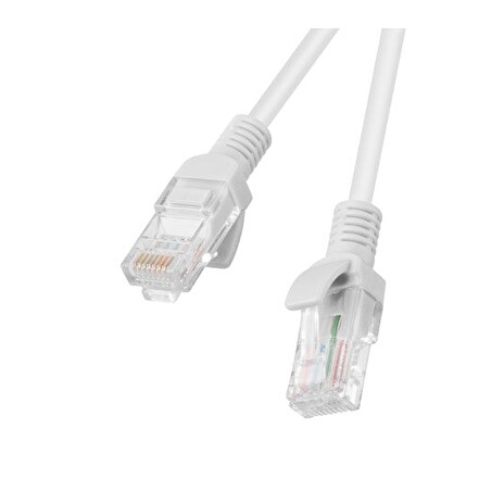 LANBERG Patch kabel CAT.5E UTP 15M šedý Fluke Passed