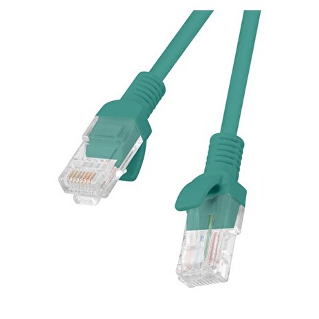 LANBERG Patch kabel CAT.5E UTP 1M zelený Fluke Passed