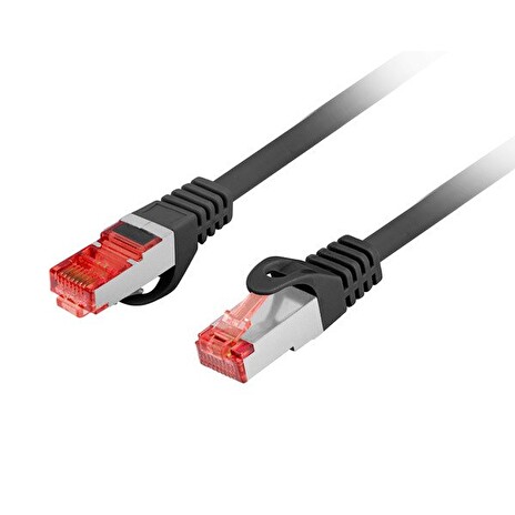 LANBERG Patch kabel CAT 6 S-FTP, AWG 26/7, LSZH, měď, černý, 2m