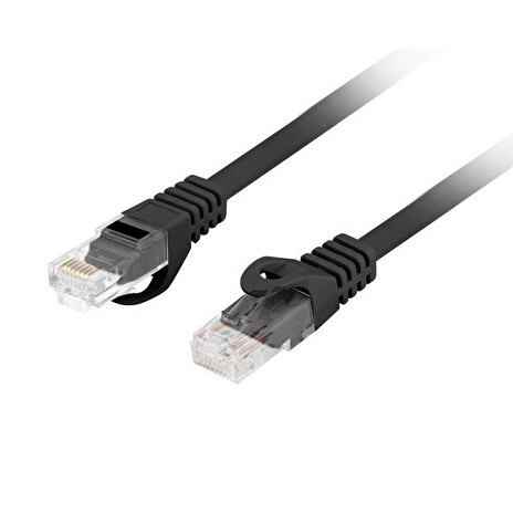 LANBERG Patch kabel CAT.6 UTP LSZH CU 0.5M černý Fluke Passed
