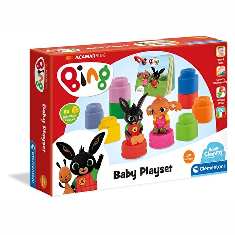 Kostky Clementoni Clemmy baby - BING - s knížkou
