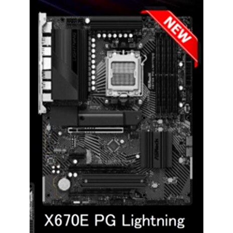ASRock MB Sc AM5 X670E PG LIGHTNING, AMD X670E