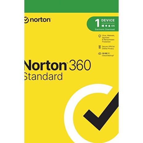 NORTON 360 STANDARD 10GB 1 uživatel na 1 zařízení na 2 roky