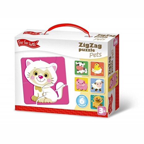 Puzzle ZigZag - domácí zvířátka