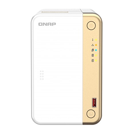 QNAP TS-262-4G (2core 2,9GHz, 4GB RAM, 2x SATA, 2x M.2 NVMe, 1x PCIe, 1x 2,5GbE, 1x HDMI 4K, 4x USB)