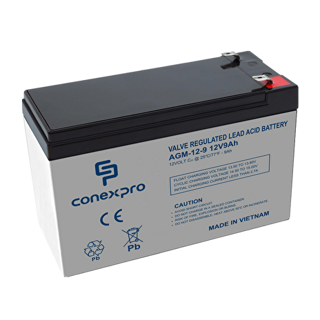 Baterie Conexpro AGM-12-9 VRLA AGM 12V/9Ah, F2