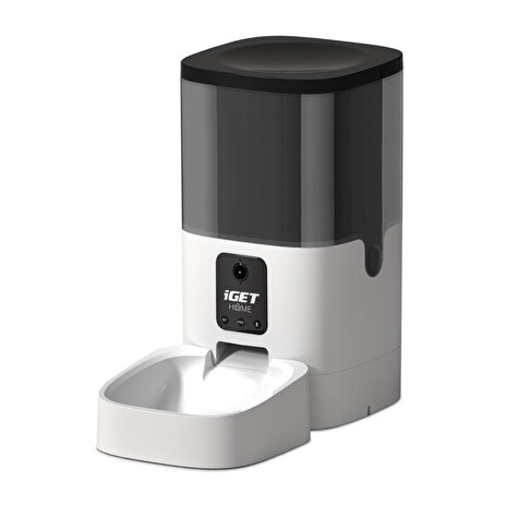 iGET HOME Feeder 6LC - automaticé krmítko pro domácní mazlíčky na suché krmino, kamera