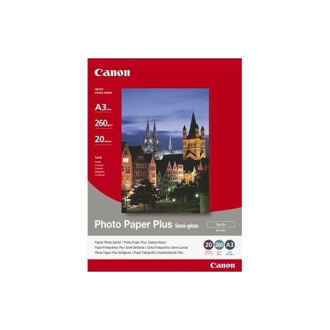 Papír Canon SG201 Photo Paper Plus Semi-glossy | 260g | A3+ | 20 listů