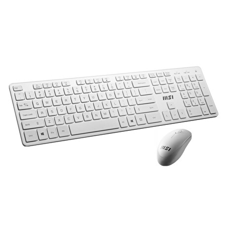 MSI RF1430W-CZ , bezdrátový set klávesnice s myší MA04W 1600DP, CZ/SK, Bílý