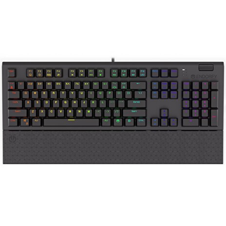Endorfy herní klávesnice Omnis Kailh BR RGB / USB / brown switch / drátová /mechanická/US layout/černá RGB