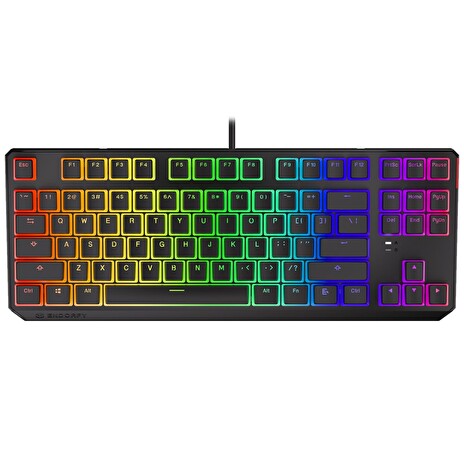 Endorfy herní klávesnice Thock TKL Pudd.Kailh BL RGB /USB/ blue sw. / drátová / mechanická / US layout / černá RGB