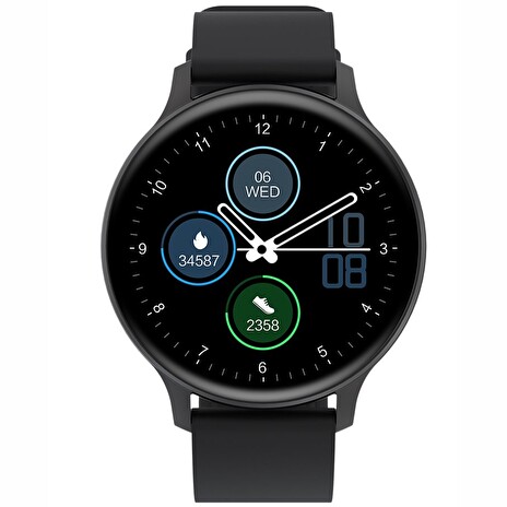CANYON smart hodinky Badian SW-68 BLACK, 1,28" TFT displej, multi-sport, SpO2, IP68, BT 5.0, Android/iOS